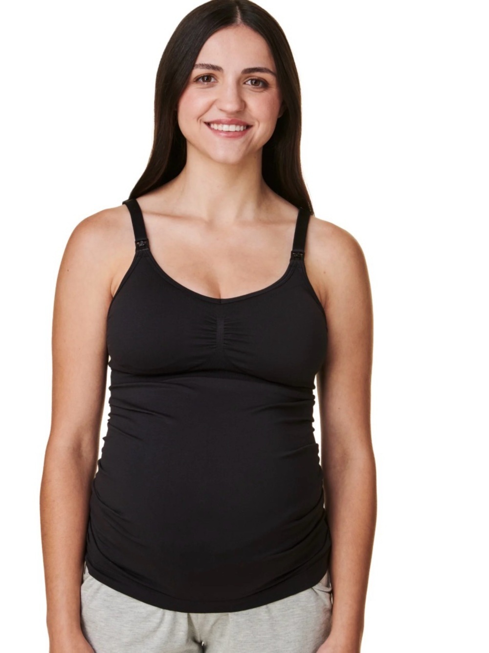 Bravado Classic Nursing Maternity Tank Black‎ , Size M
